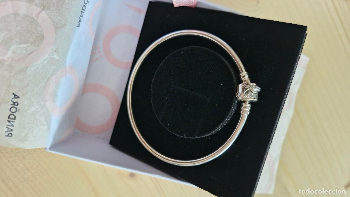 Joyeria: Pulsera Rigida Pandora Plata de Ley con Circonitas - Foto 3