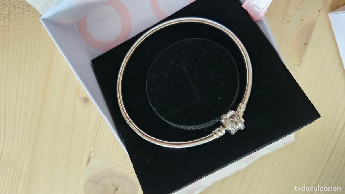 Joyeria: Pulsera Rigida Pandora Plata de Ley con Circonitas - Foto 4