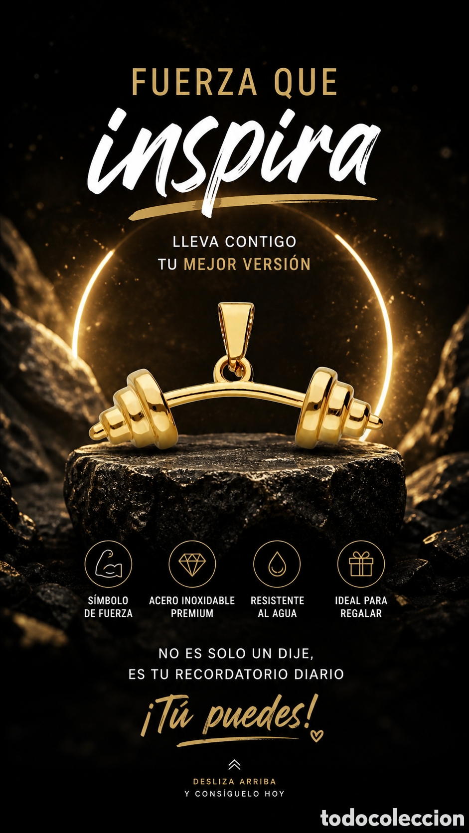 Jewelry: Colgante Fitness acero