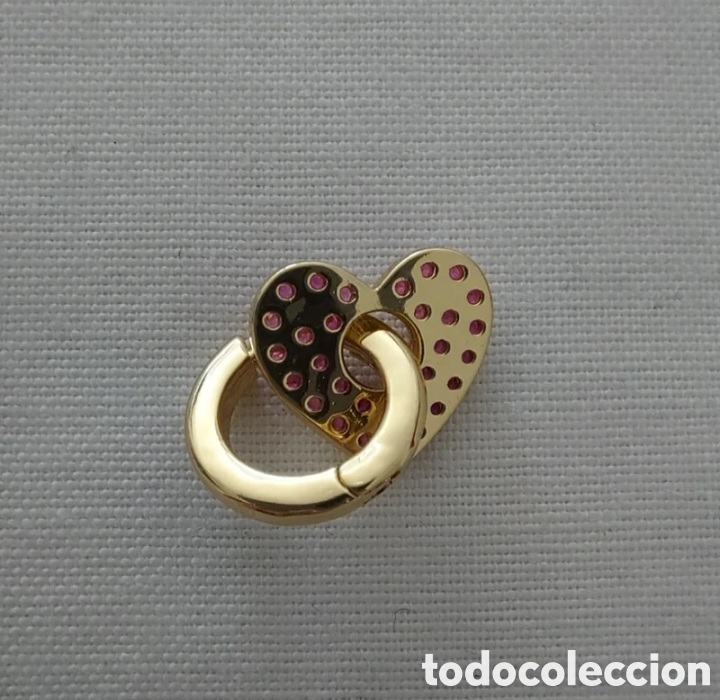 Joyeria: Pendientes coraz&oacute;n de color rosa - Foto 5