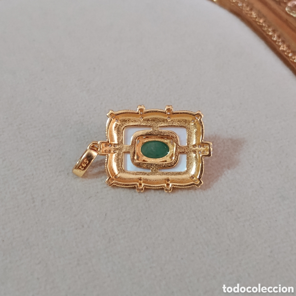 Joyeria: Colgante de plata Esmeralda y Caparaz&oacute;n - Foto 4