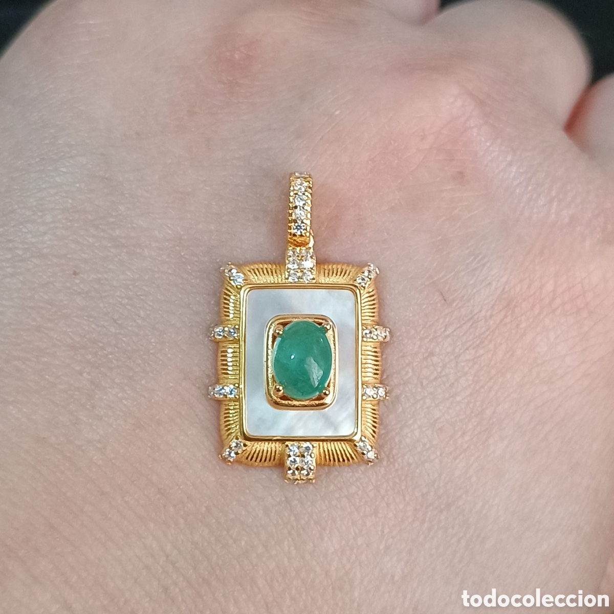 Joyeria: Colgante de plata Esmeralda y Caparaz&oacute;n - Foto 8