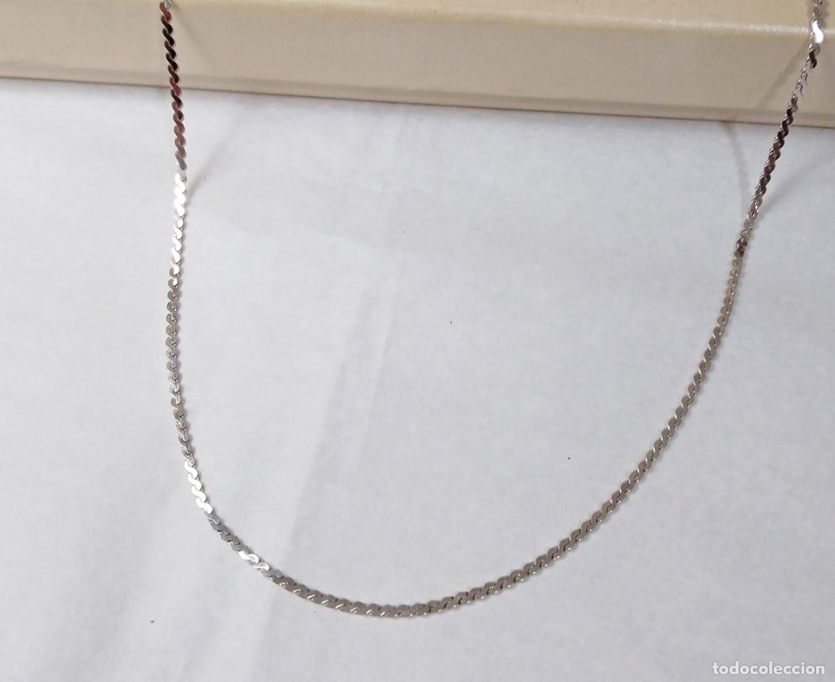 Joyeria: Cadena de plata de ley - Medida 46 cm.