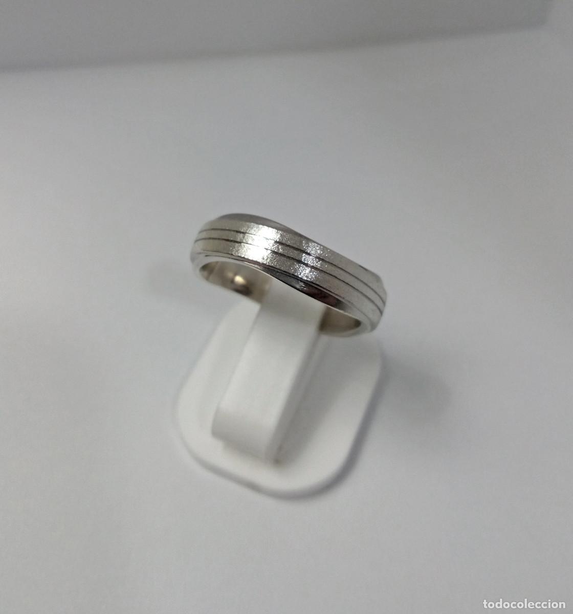 Joyeria: Anillo de plata de ley acabado en brillo y mate - Talla 20 - Foto 2