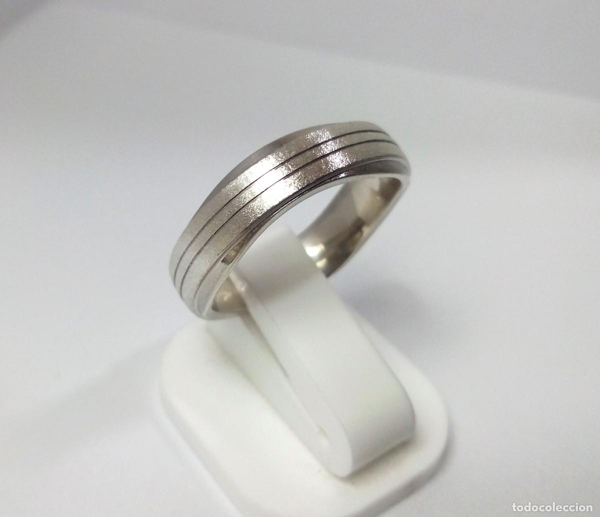 Joyeria: Anillo de plata de ley acabado en brillo y mate - Talla 20 - Foto 3