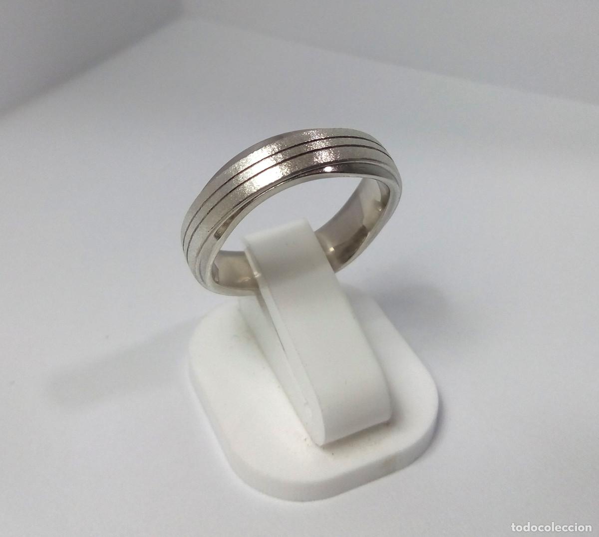 Joyeria: Anillo de plata de ley acabado en brillo y mate - Talla 20 - Foto 4
