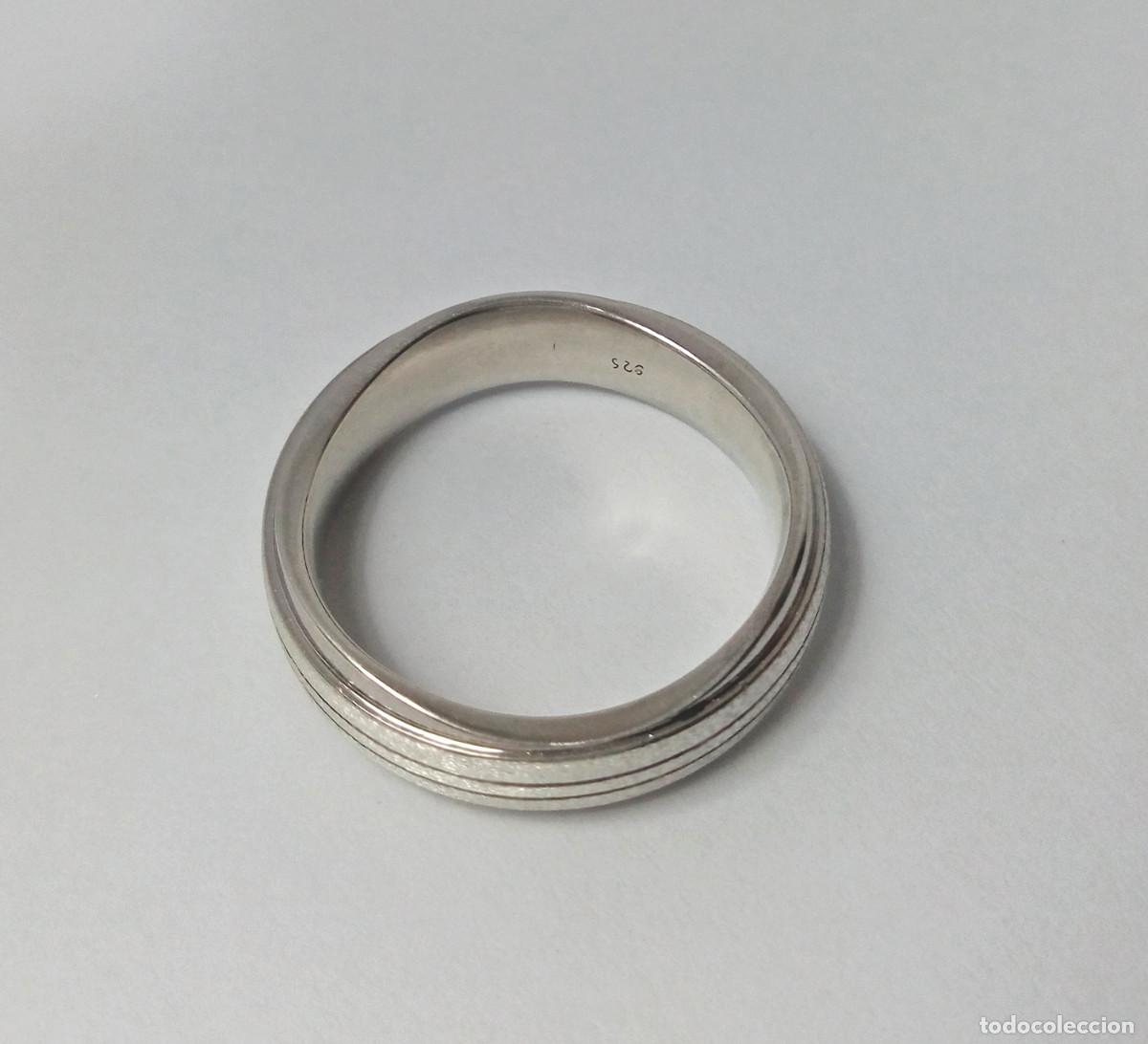 Joyeria: Anillo de plata de ley acabado en brillo y mate - Talla 20 - Foto 5