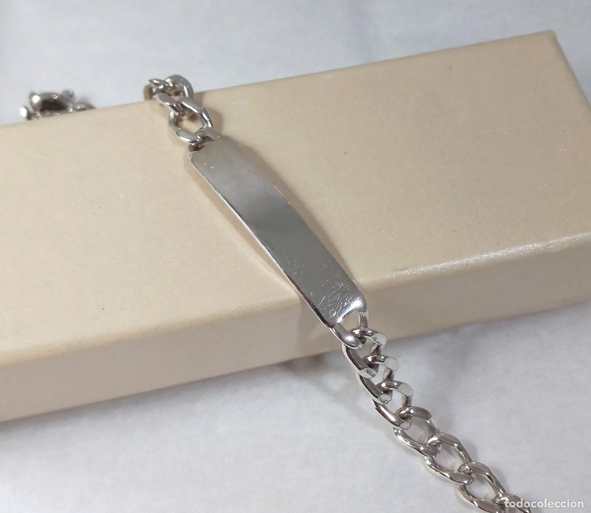 Joyeria: Pulsera esclava de plata de ley - Medida 18 cm. - Peso 16.40 gr.