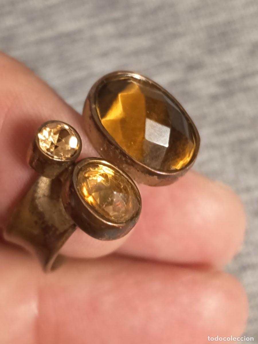 Joyeria: ANILLO METAL CON PIEDRAS