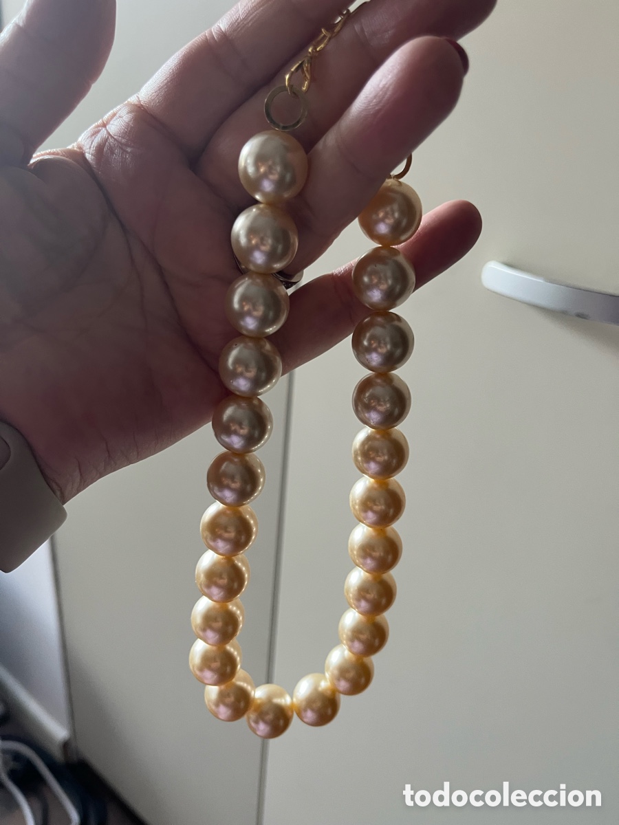 Joyeria: Collar gargantilla de perlas grandes Vintage