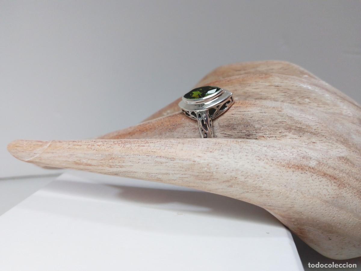 Joyeria: ANILLO (TALLA 14) DE PLATA DE LEY CON OLIVINA - Foto 7