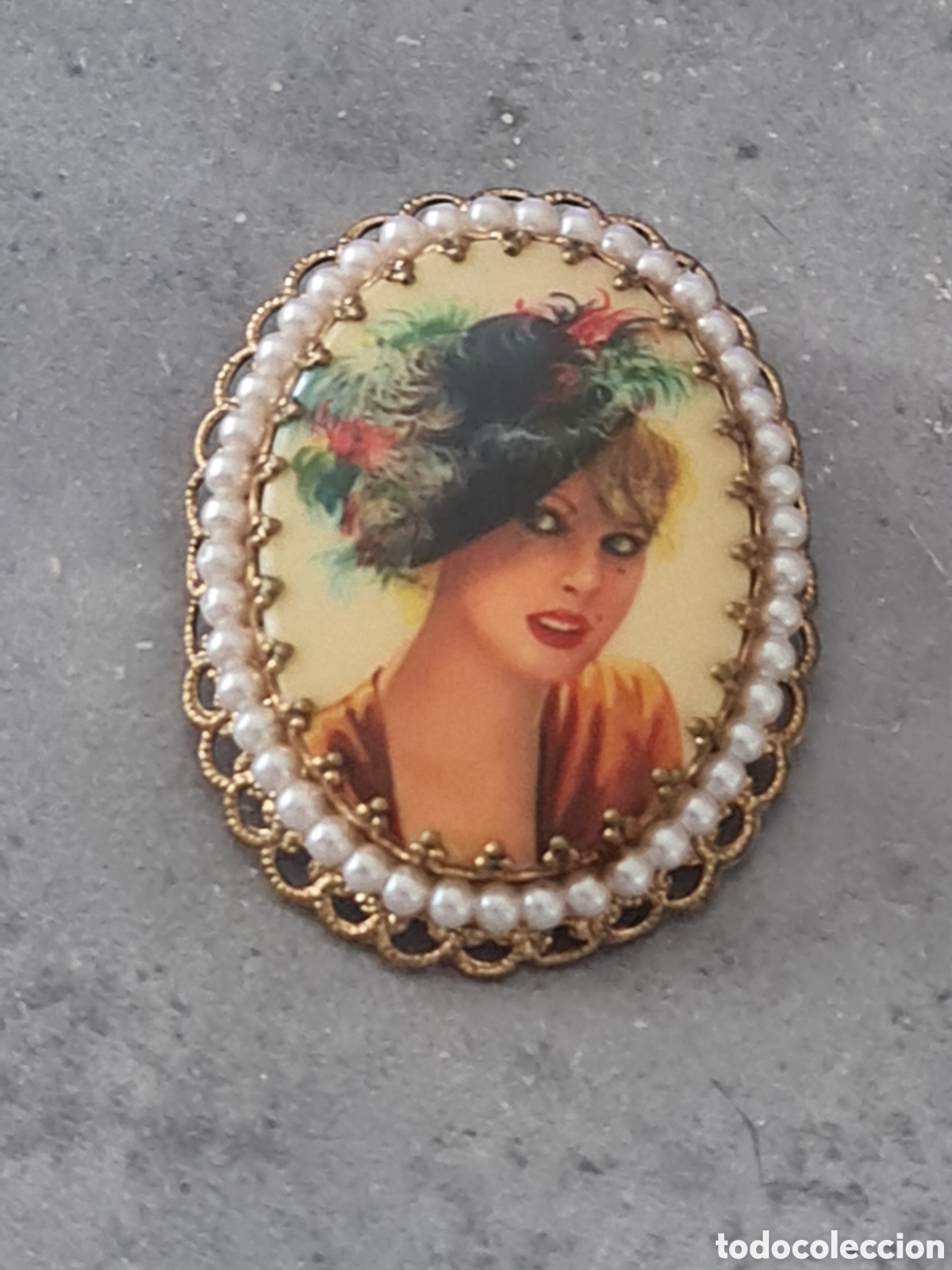 Joyeria: &rdquo;W. Germany&rdquo; Exclusivo Broche Camafeo '60s