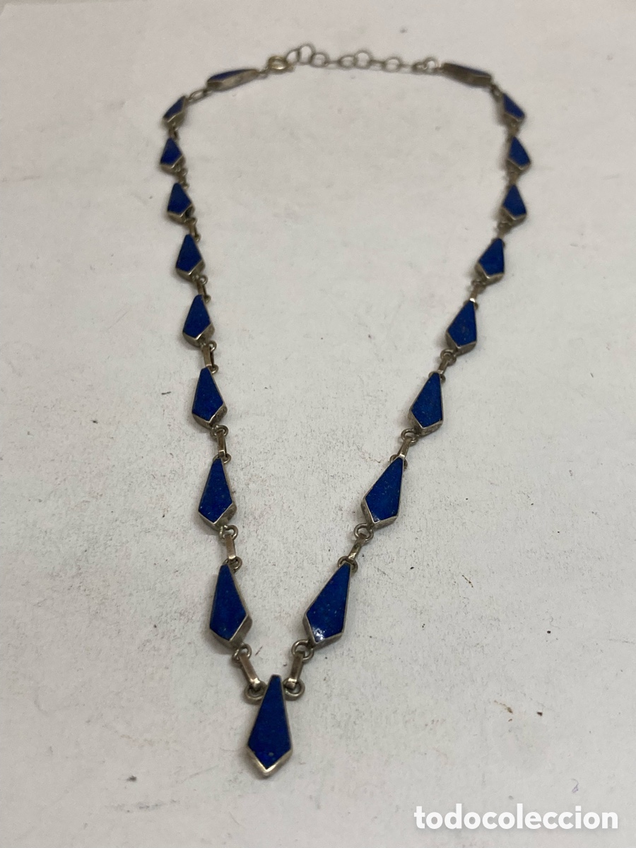 Joyeria: Collar de plata lapisl&aacute;zuli CC443
