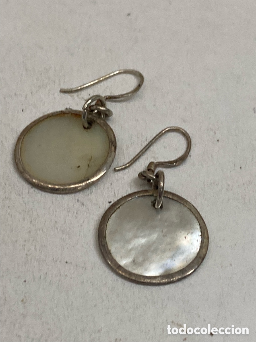 Joyeria: Pendientes de plata n&aacute;car P459