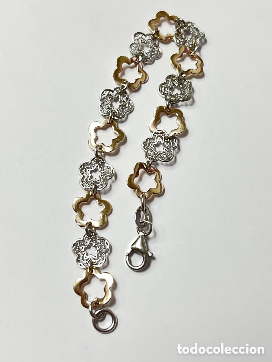 Joyeria: Pulsera de plata bicolor / Pul308 - Foto 5