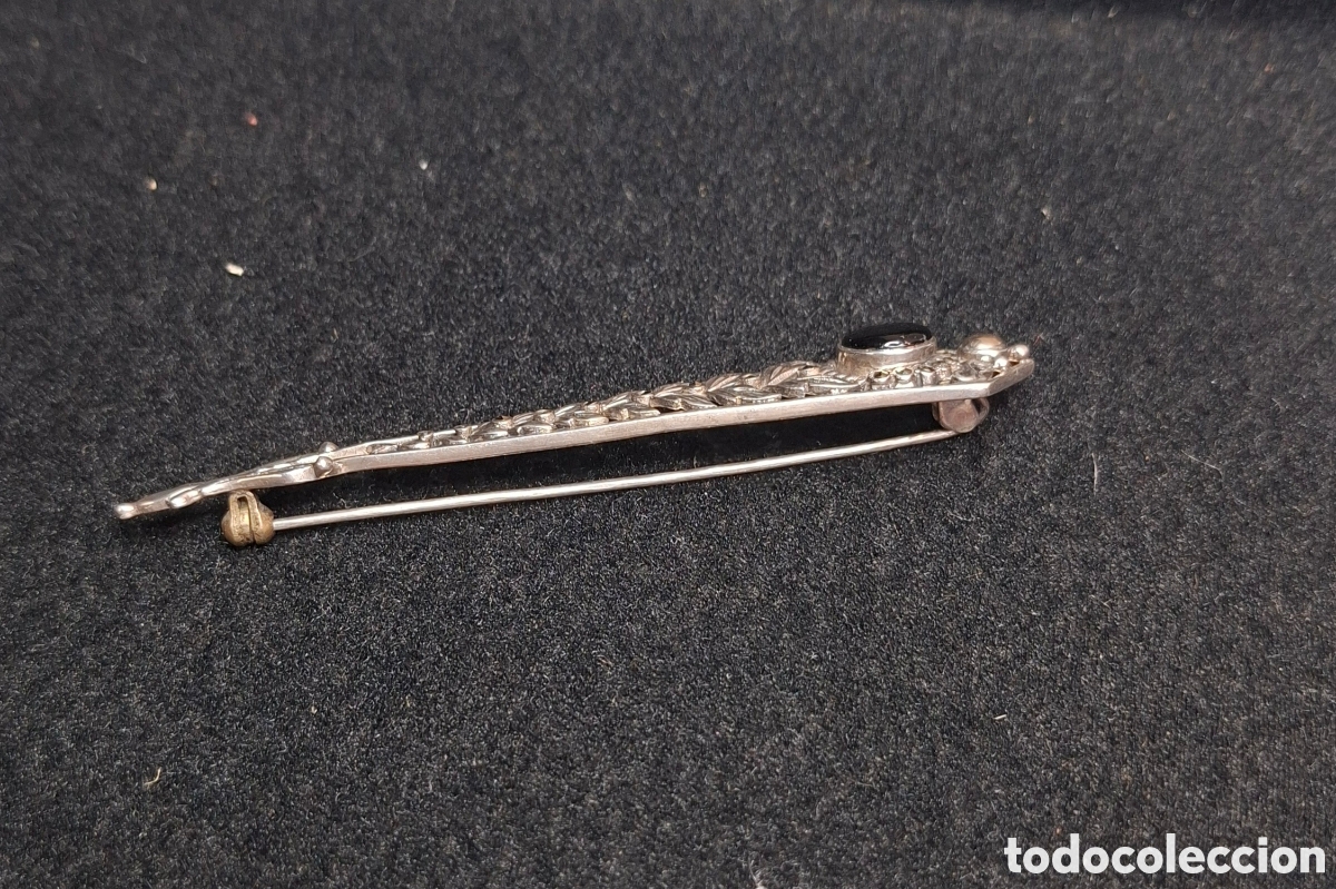 Joyeria: Broche Plata Antiguo con piedra central. - Foto 6