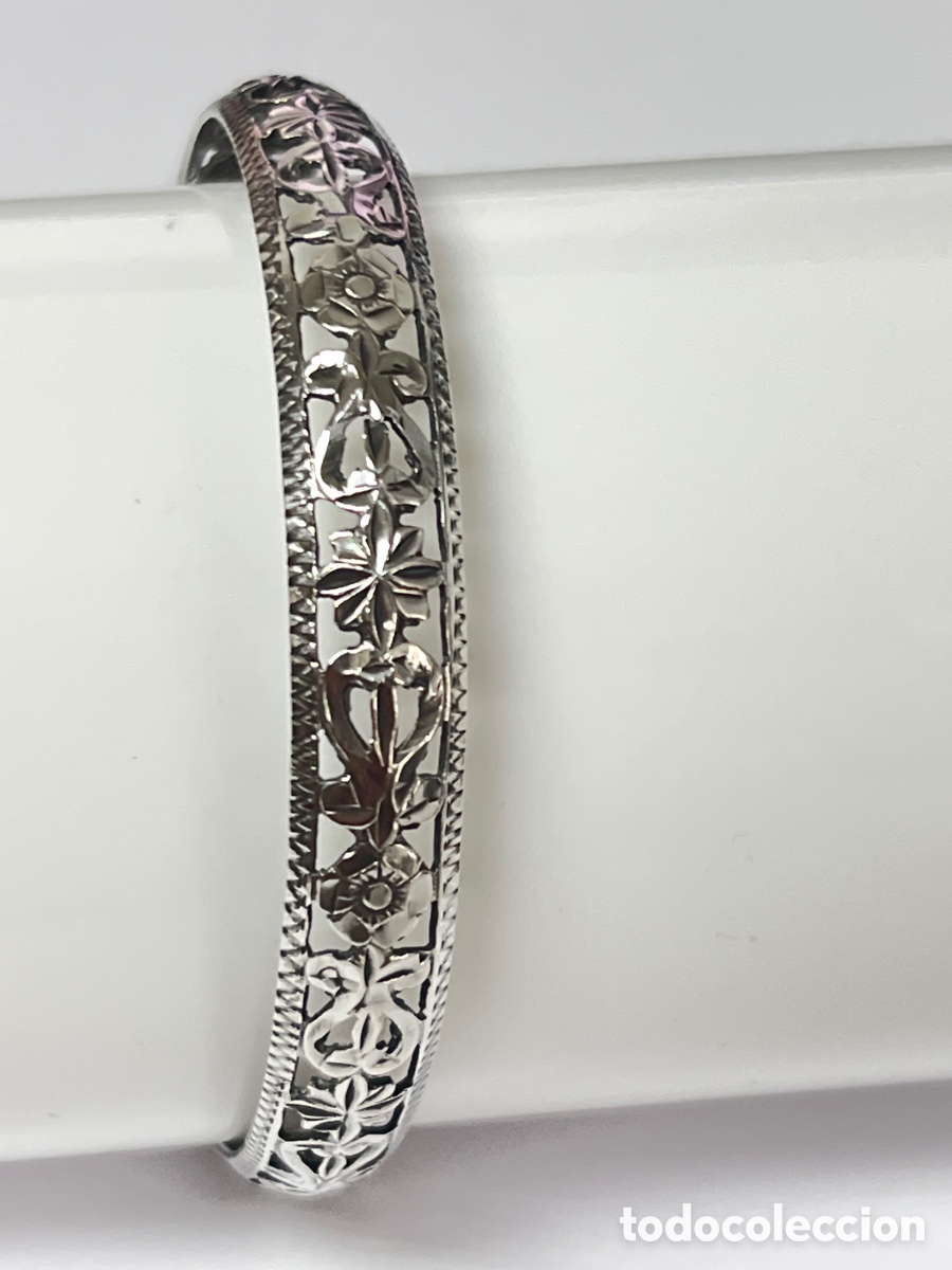 Joyeria: Pulsera r&iacute;gida de plata /Pul306 - Foto 4