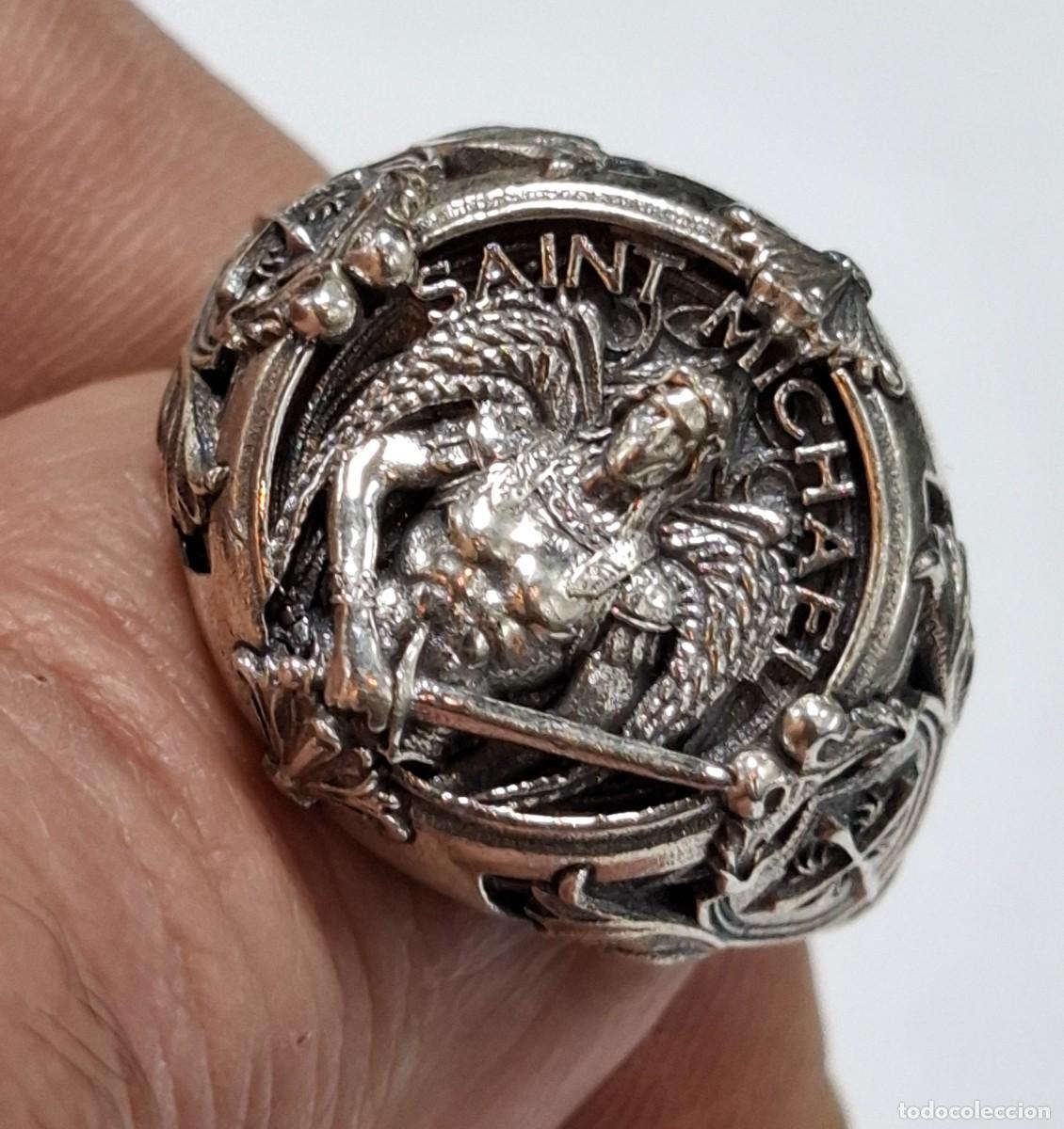Joyeria: + ANILLO ARTESANAL EN PLATA 925 CON ESCUDO DE SAN MIGUEL