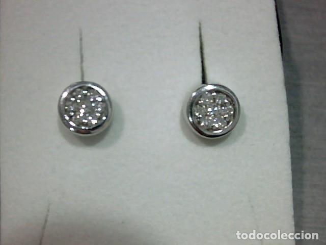 Joyeria: pendientes oro blanco con diamantes