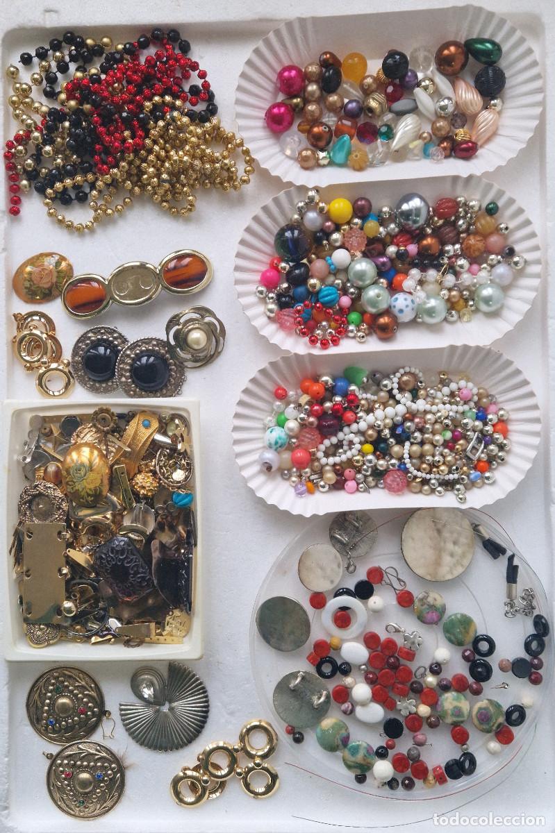 Joyeria: LOTE ABALORIOS BISUTERIA. VER FOTOS. PARA MONTAJES DE BISUTERIA.