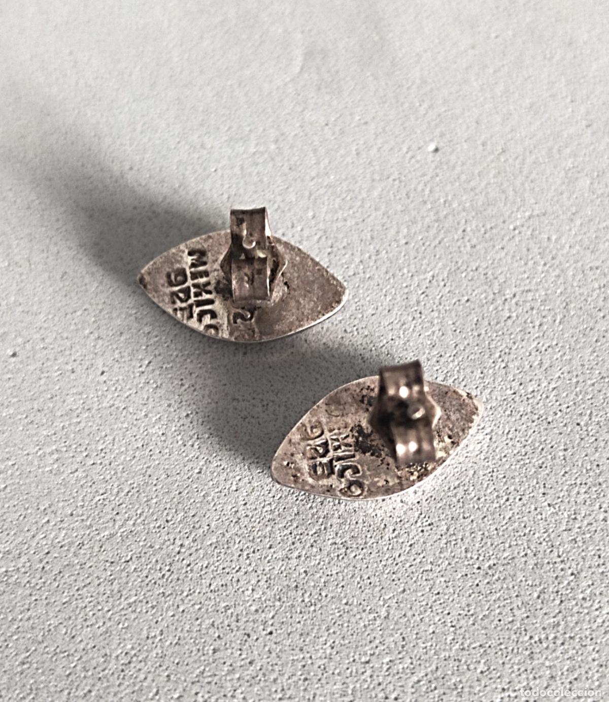 Joyeria: Pendientes de plata de ley, contrastada, cierre de presi&oacute;n. - Foto 3