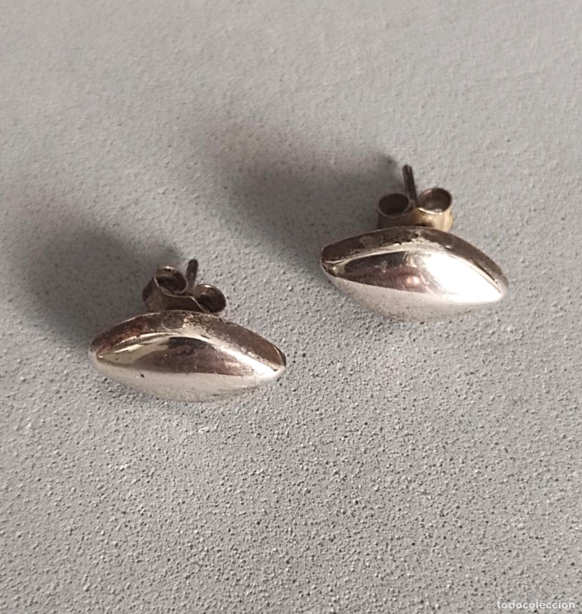 Joyeria: Pendientes de plata de ley, contrastada, cierre de presi&oacute;n. - Foto 5