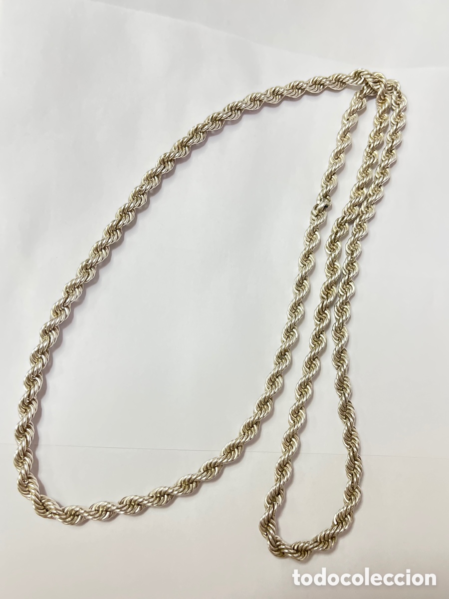 Joyeria: CADENA TIPO CORDON DE PLATA -80cm/ CA18-1 - Foto 4