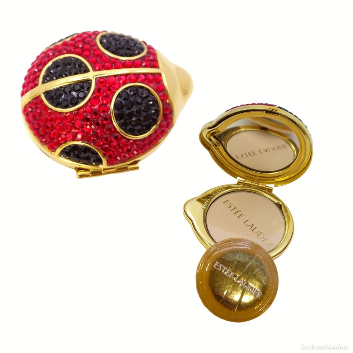 Joyeria: Polvos compactos Estee Lauder SWAROVSKI LADYBUG CRYSTAL Lucidity, nuevos en caja.