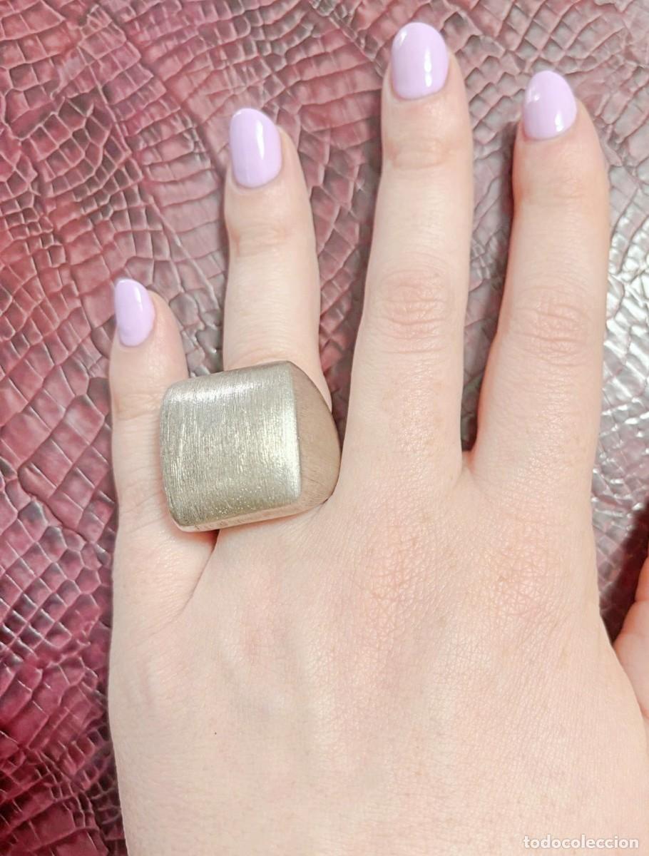 Joyeria: Enorme Anillo dise&ntilde;o plata 925 Italy