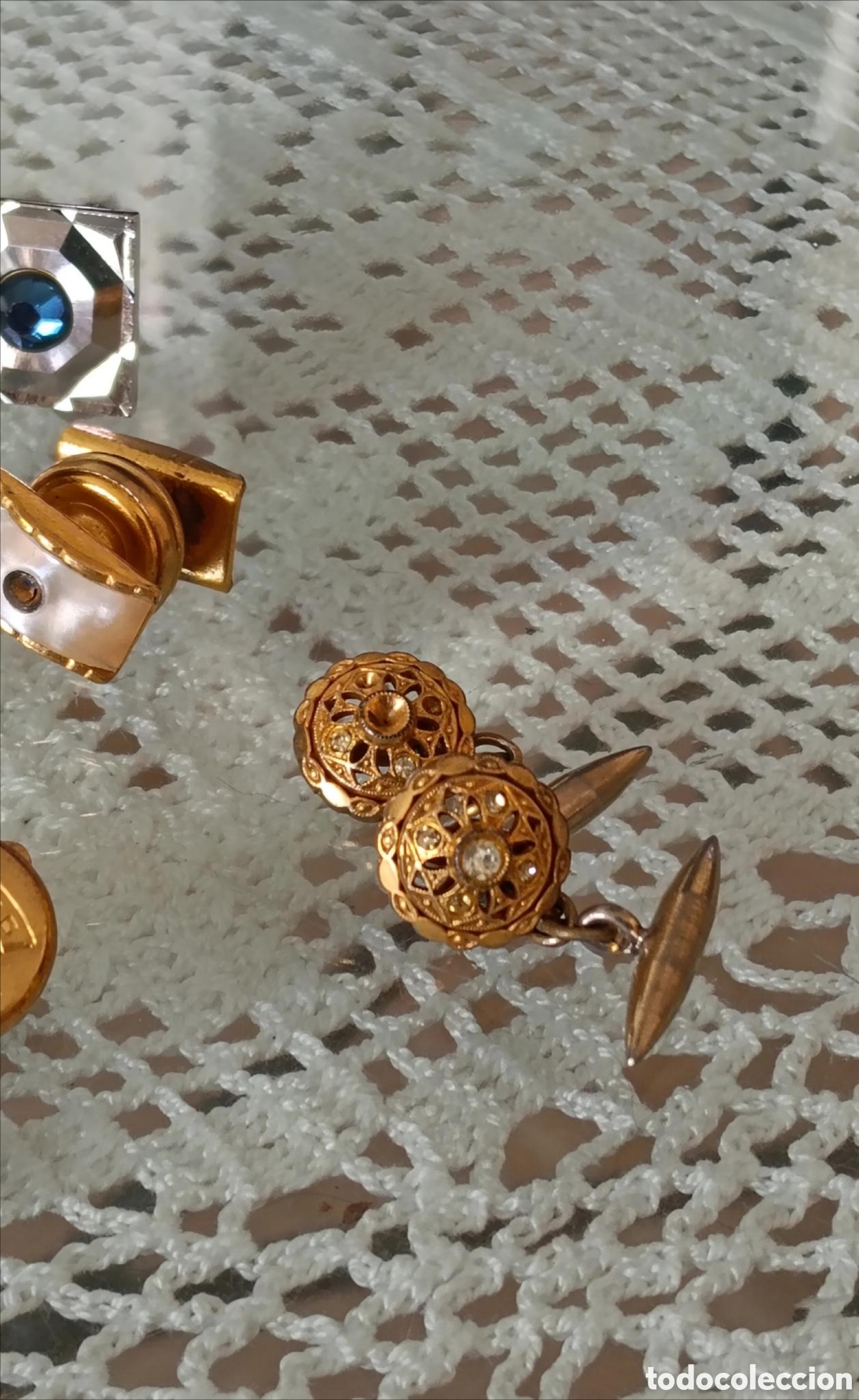 Joyeria: Lote 5 pares Gemelos Vintage - Foto 4