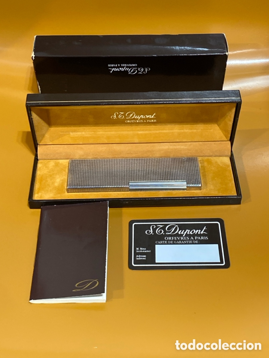 Joyeria: S.T.Dupont Mechero Plata Gran tama&ntilde;o despacho