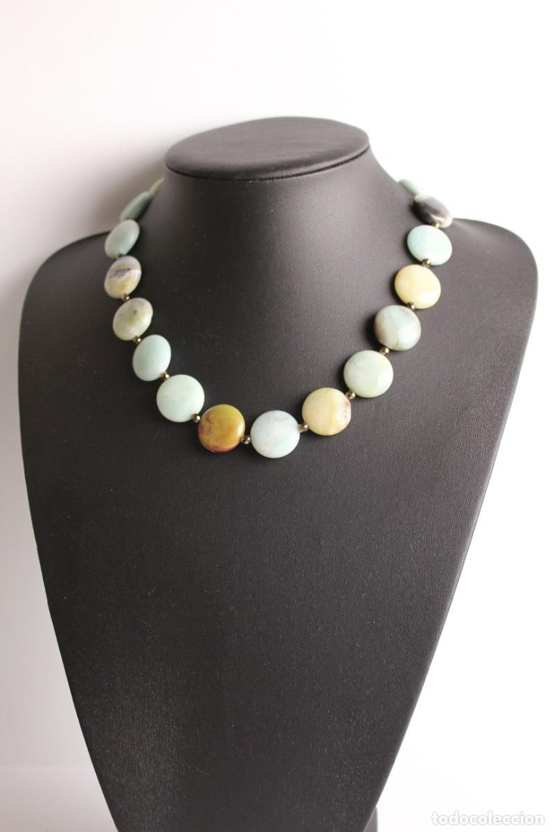 Joyeria: collar de amazonita y hematita - Foto 2