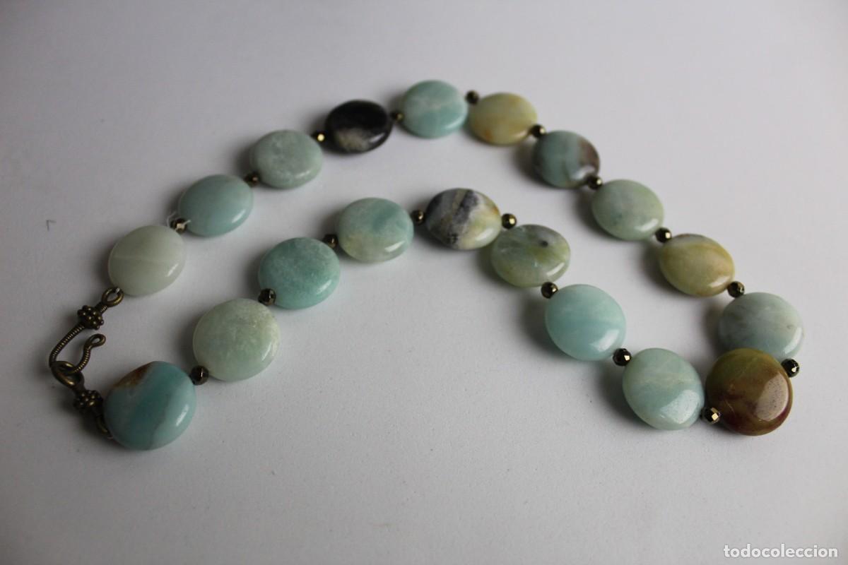 Joyeria: collar de amazonita y hematita - Foto 3