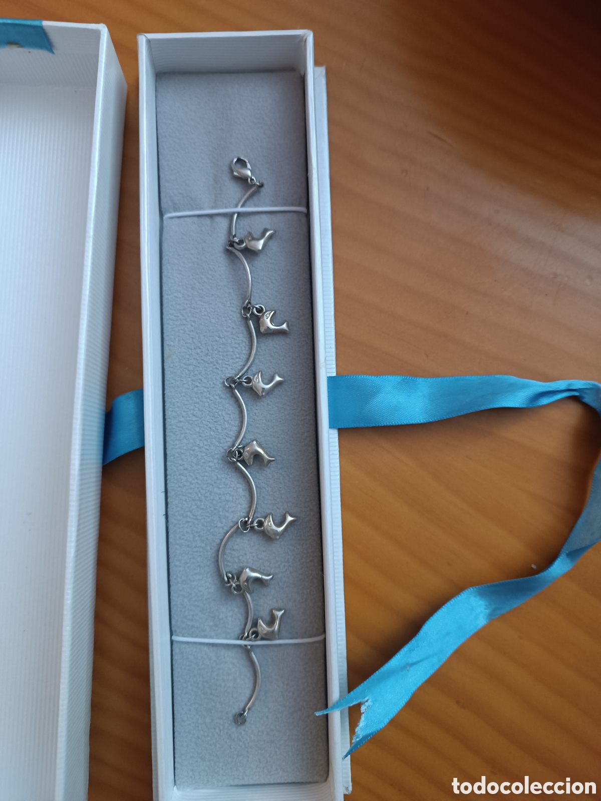 Joyeria: Pulsera plateada con DELFINES. - Foto 8