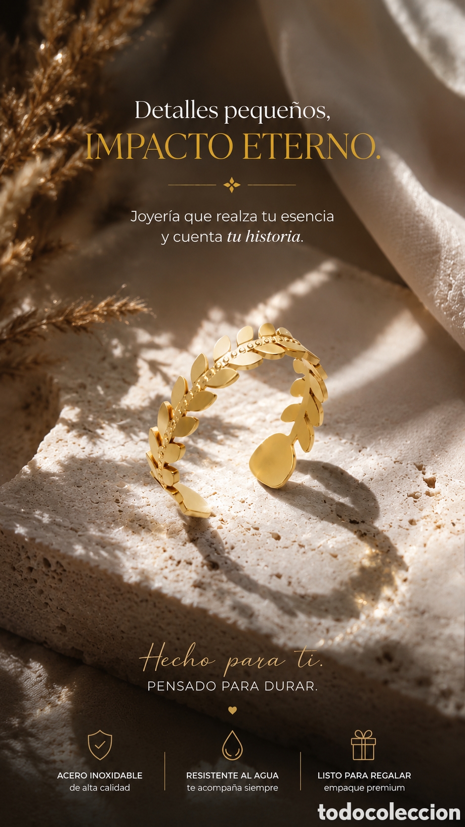 Joyeria: Anillo Espiga Acero 316 L