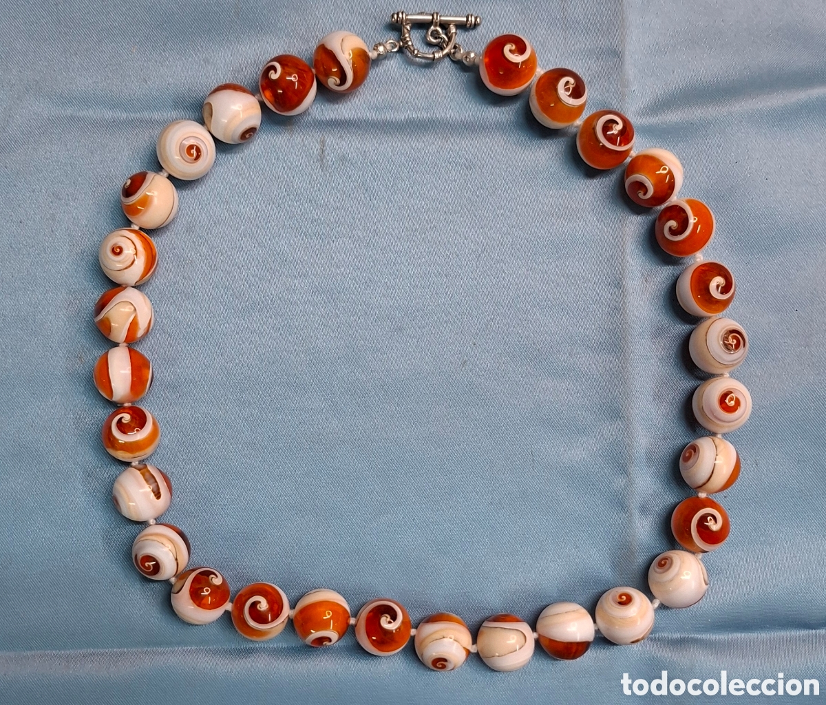 Joyeria: Collar artesanal de caracolas, resina y cierre de plata - Foto 12