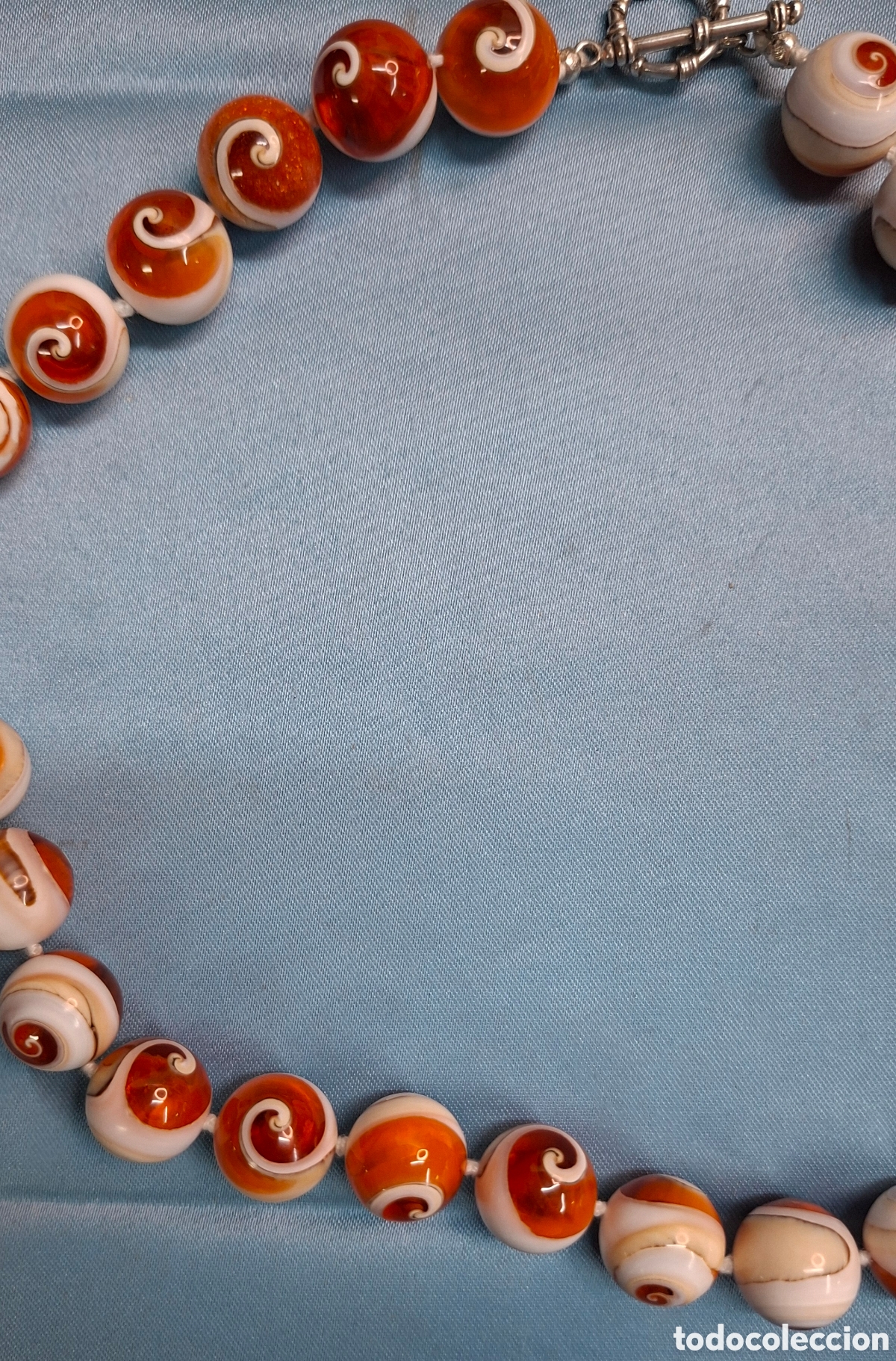 Joyeria: Collar artesanal de caracolas, resina y cierre de plata - Foto 14