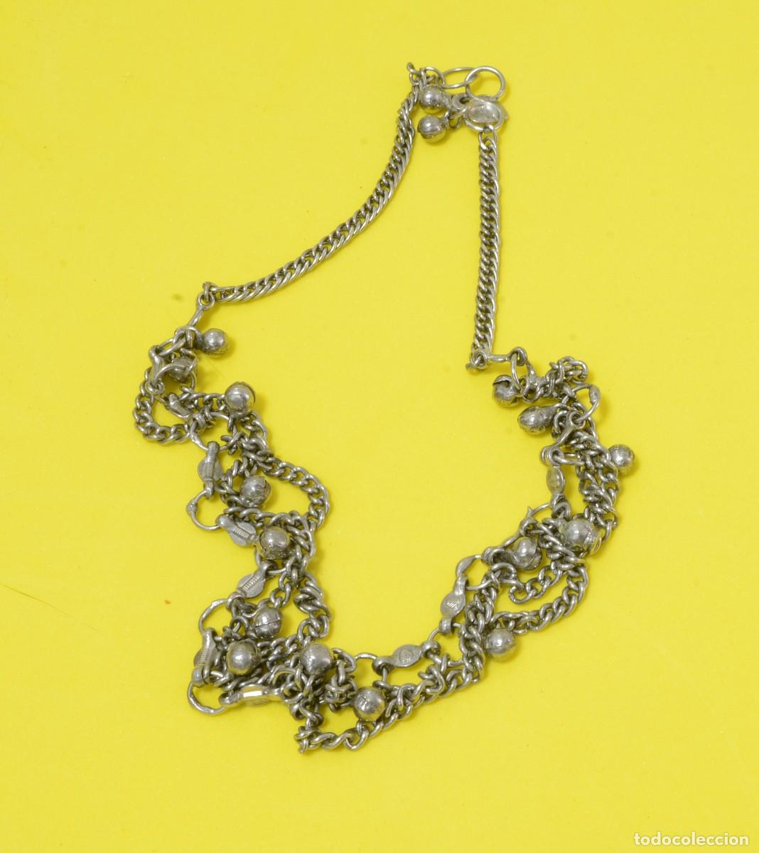 Joyeria: GARGANTILLA VINTAGE, TRENZADO GRUESO CON BOLITAS DE METAL
