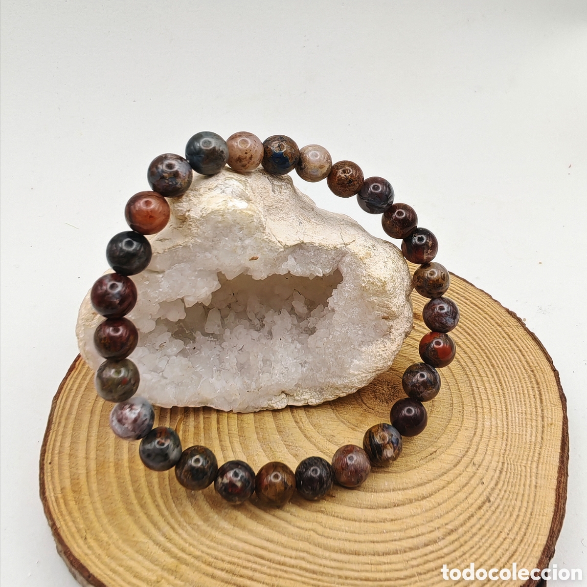 Joyeria: Pulsera El&aacute;stica de Pietersita Natural