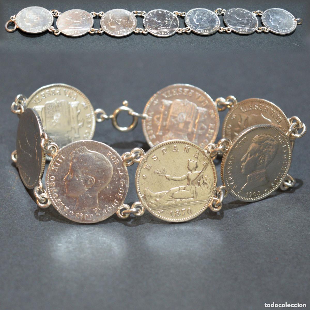 Joalharia: PULSERA DE PLATA DE UNA PESETA MUY BUEN ESTADO