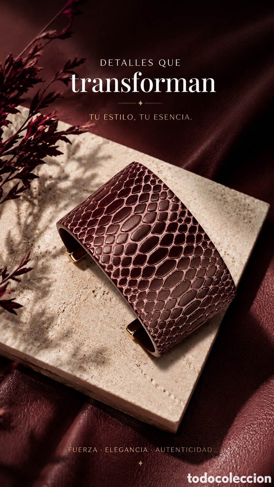 Joyeria: Brazalete &eacute;tnico marr&oacute;n