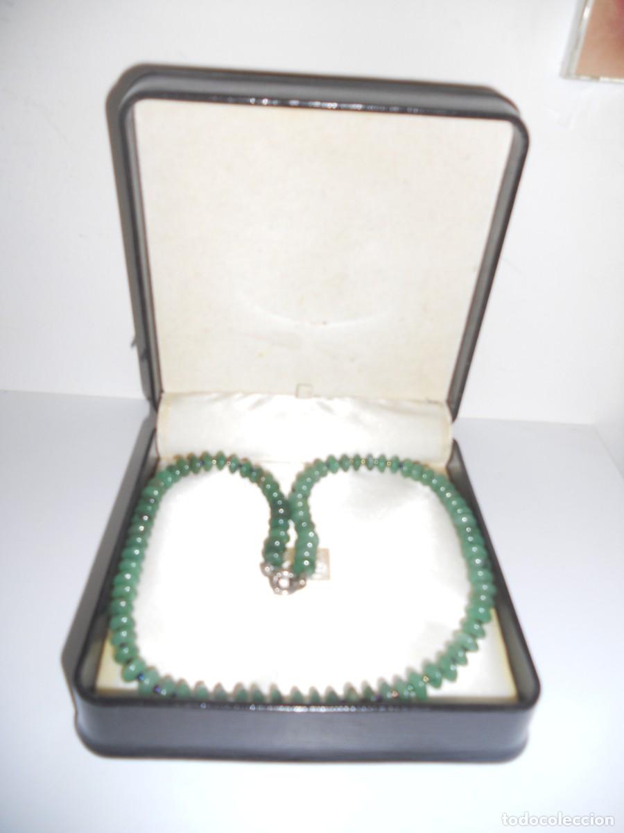 Joyeria: ANTIGUO COLLAR DE CRISOPRASA DE RONDELLE - Foto 3