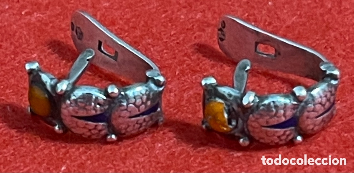 Joyeria: Bonita pareja, de pendientes en plata de ley contratada