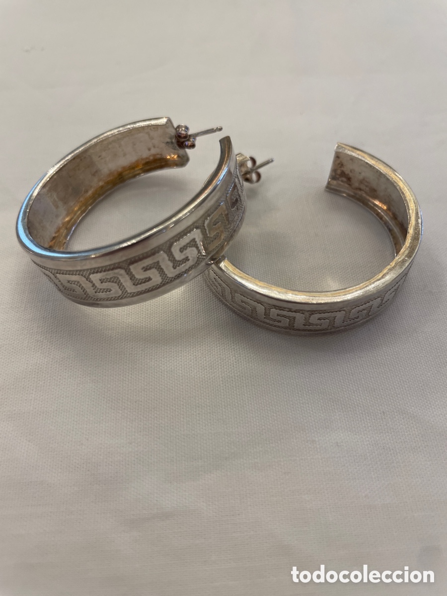 Joyeria: Pendientes plata siglo XX - Foto 2