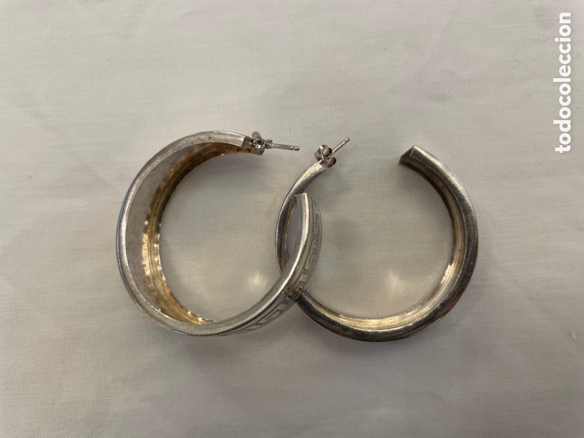 Joyeria: Pendientes plata siglo XX - Foto 3