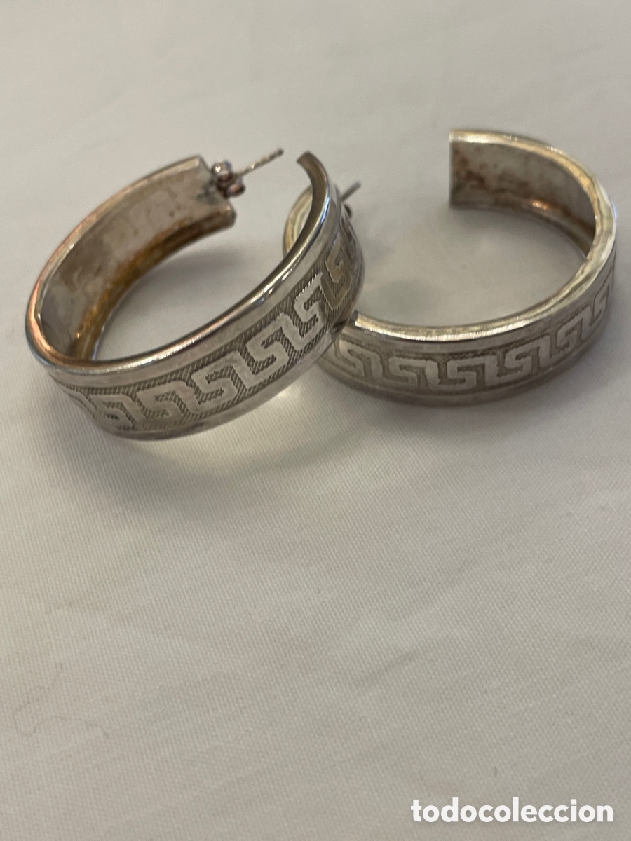 Joyeria: Pendientes plata siglo XX - Foto 4