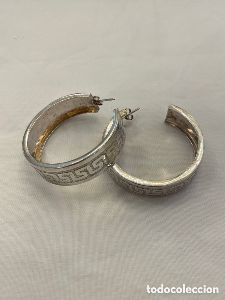 Joyeria: Pendientes plata siglo XX