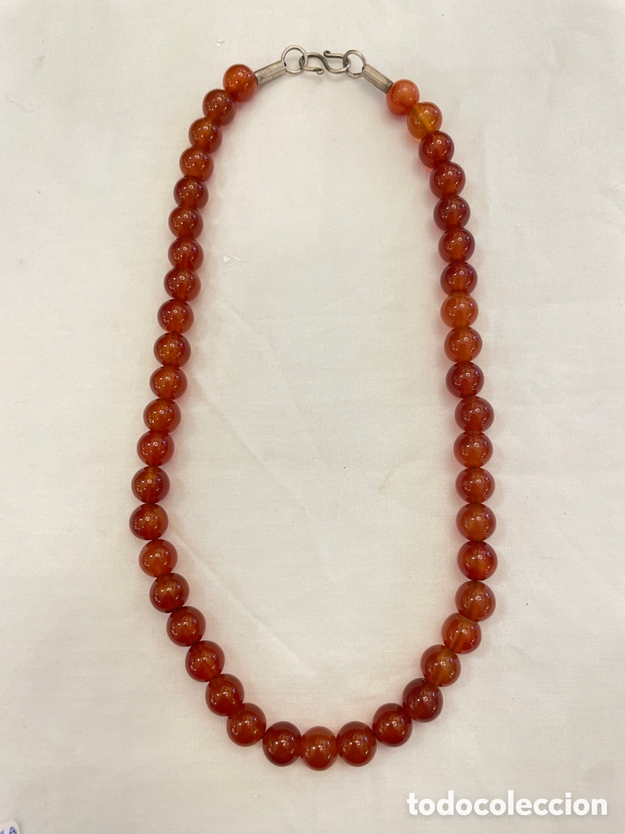 Joyeria: Collar carneola siglo XX - Foto 2