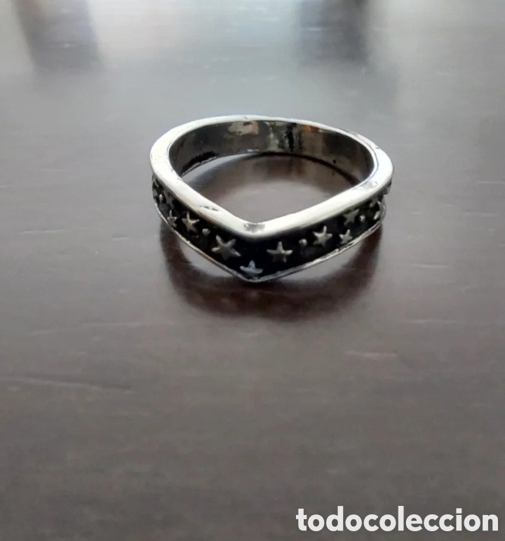 Joyeria: Anillo estrella acero inoxidable - Foto 3