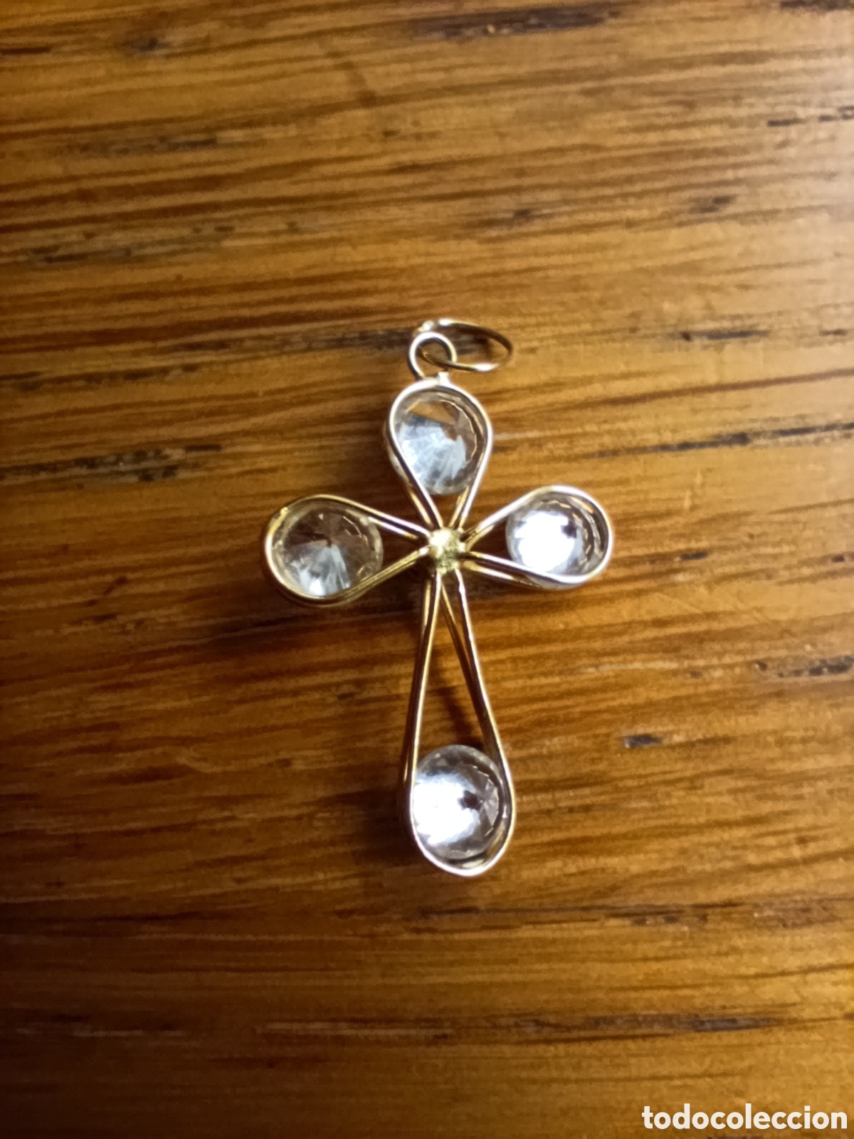 Joyeria: Cruz oro 18k y circonitas, sin cadena - Foto 2